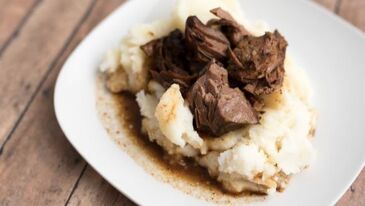 Beef Tips on Mashed PotatoesPicture