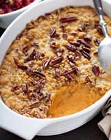 Mashed Sweet Potatoes topped with PecansPicture