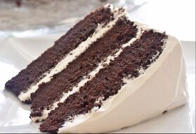 3 Layer Chocolate Cake with Marshmallow Icing