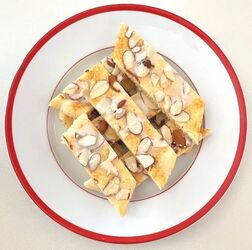 Plate of Danish Almond Cookies