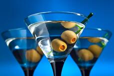 Bombay Blue Sapphire Martini with Olives